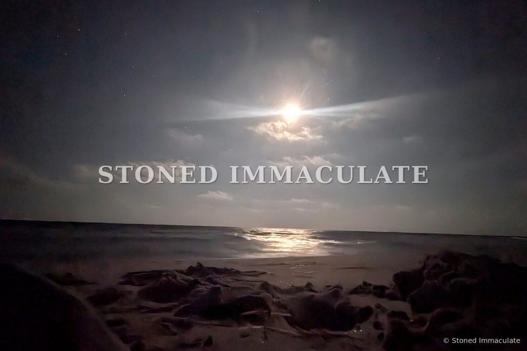 Moon and Rocky Shore, from the Moonlit Beach bundle